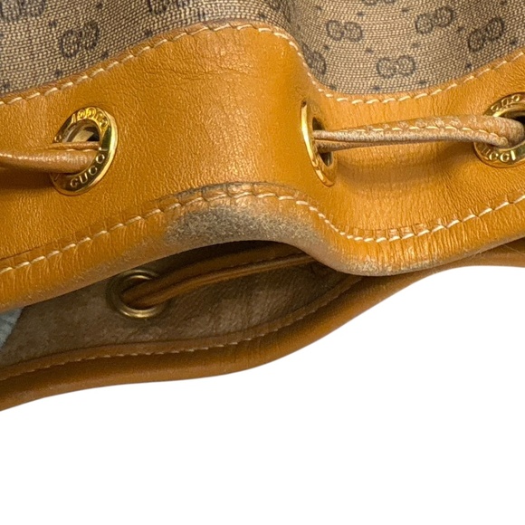 Gucci vintage micro gg canvas drawstring bucket bag - Picture 14 of 16